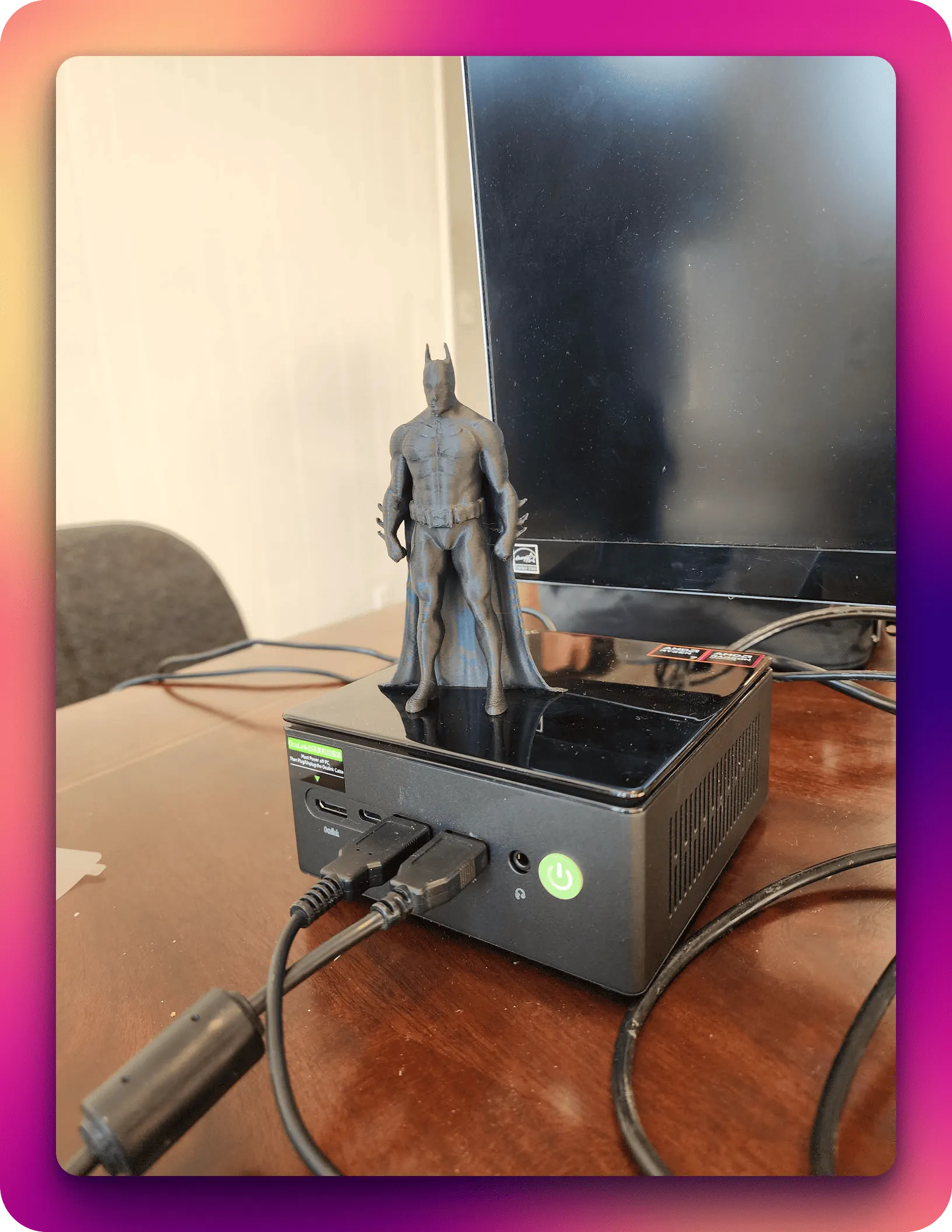 GMKTek K8 Plus with 3D Printed Batman