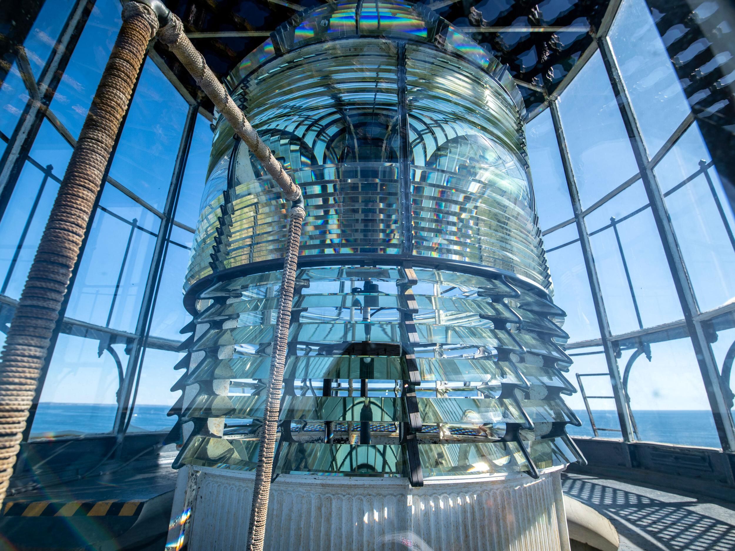 Fresnel Lens And Lighthouse