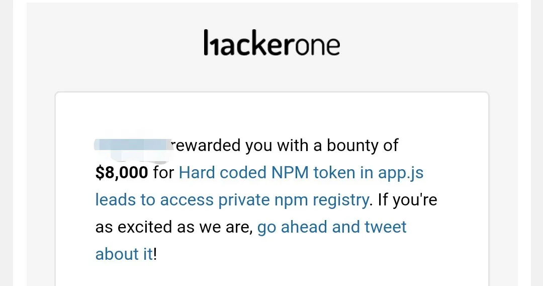 Highest bounty was $4000 but they awarded a bonus for this