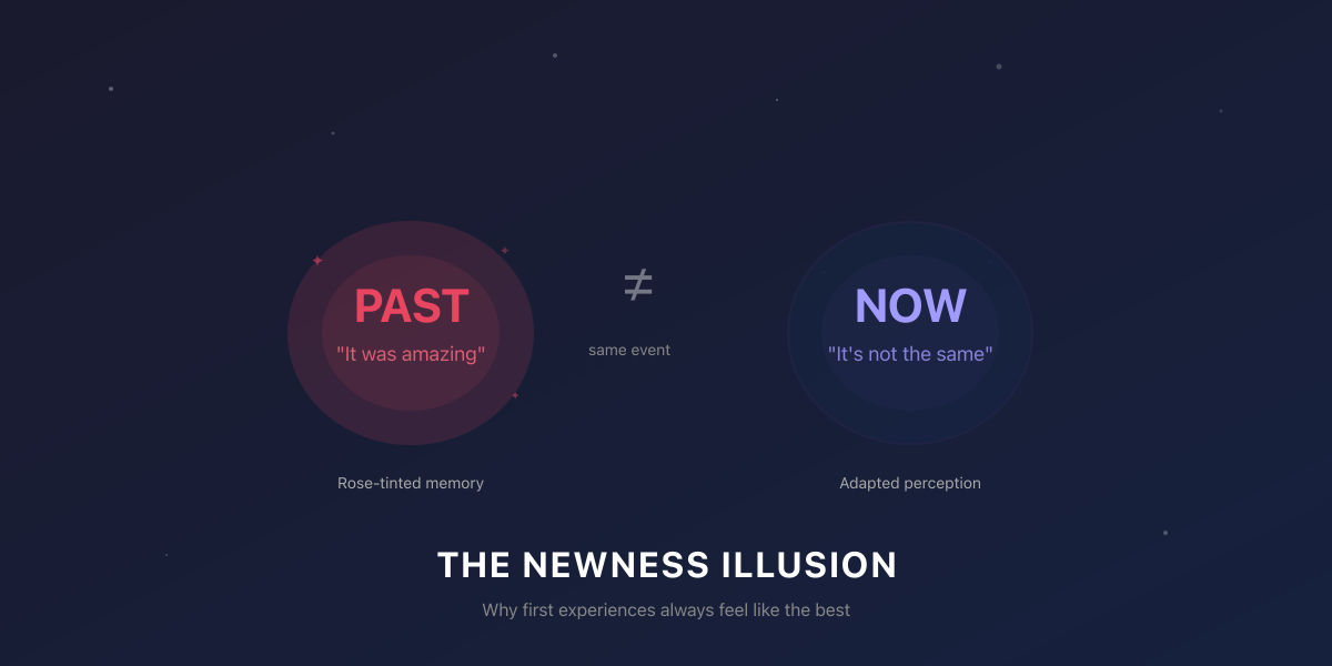 The Newness Illusion: Why Everything Was Better 'Back in Our Day'