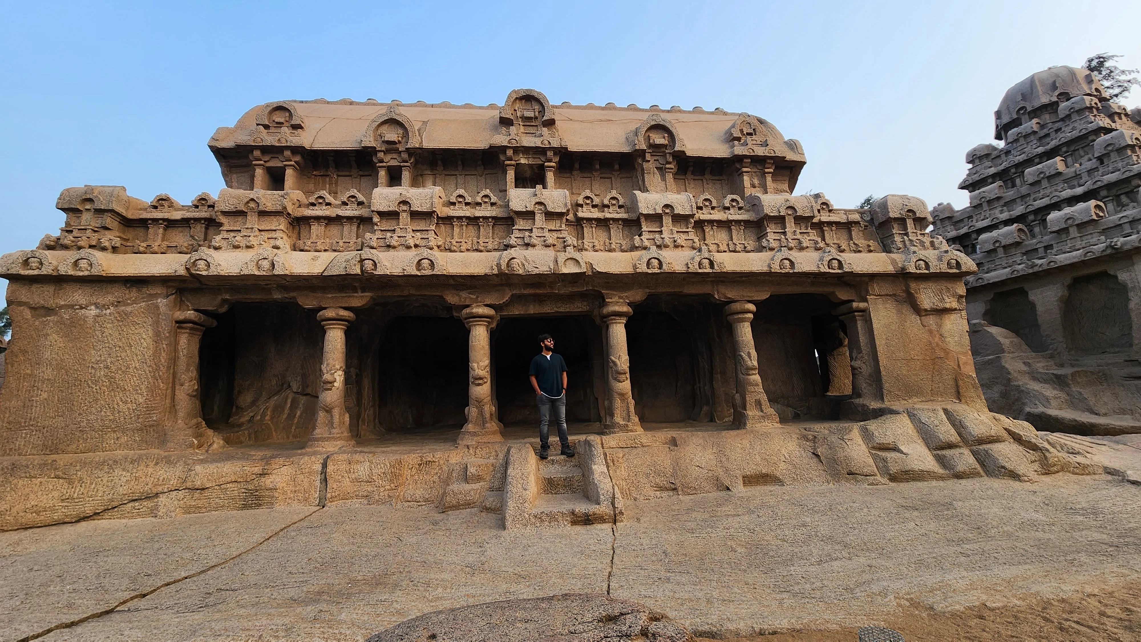 Chilling near Shore Temple